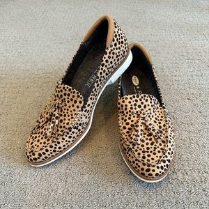 Leopard loafers